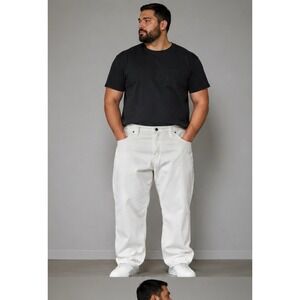 Foundry Young Men's Big And Tall Jeans White 46x29 Athletic Fit